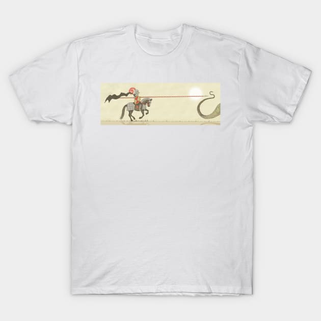 Jousting Knight T-Shirt by djrbennett